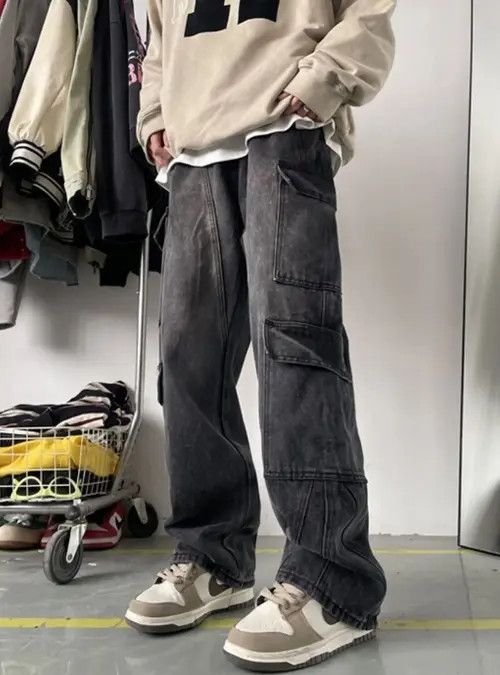 Japanese Brand Patchwork Washed Blue Flare Jeans Pants Size US 28 / EU 44 - 2 Thumbnail