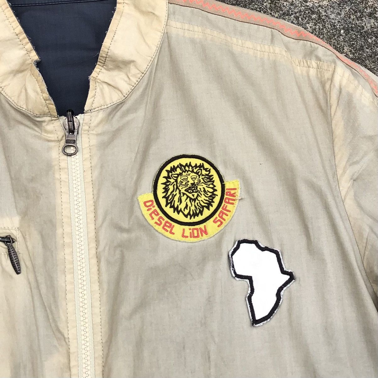 Diesel Vintage Diesel Sun Faded Reversible Bomber Jacket Size US M / EU 48-50 / 2 - 6 Thumbnail