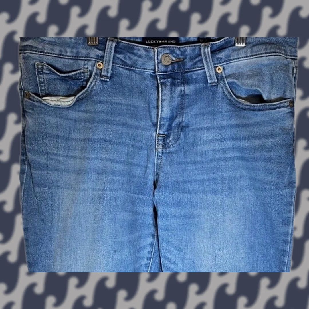 Lucky Brand Lucky Brand Lolita Skinny Jeans Women’s 12 Low Rise Stretch Denim Blue 31R Jeans Women Size 34" / US 12 / IT 48 - 1 Thumbnail
