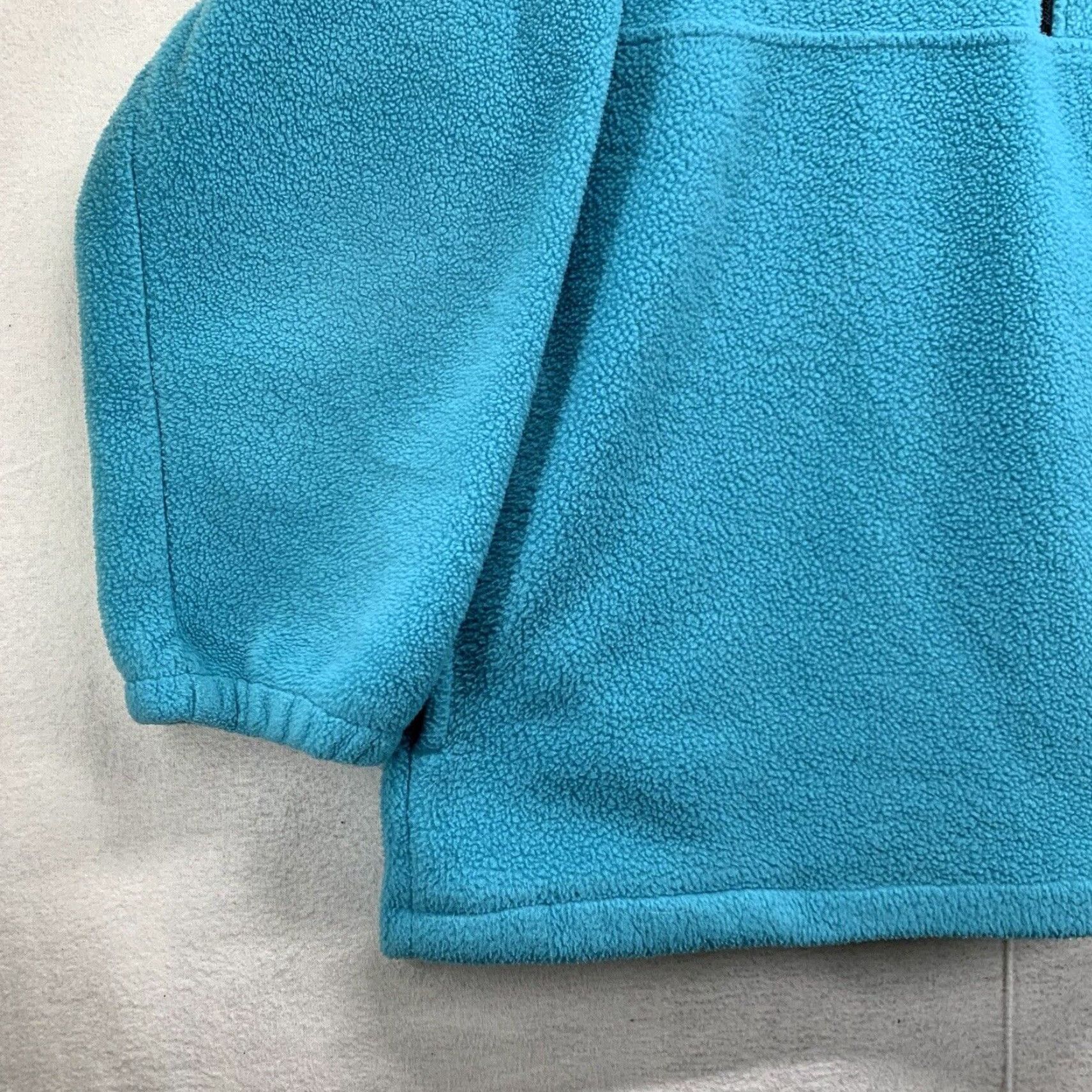 Nordstrom Vintage Nordstrom Fleece Quarter Zip Pullover Sweater Large Made In USA Aqua Blue Size US L / EU 52-54 / 3 - 2 Thumbnail