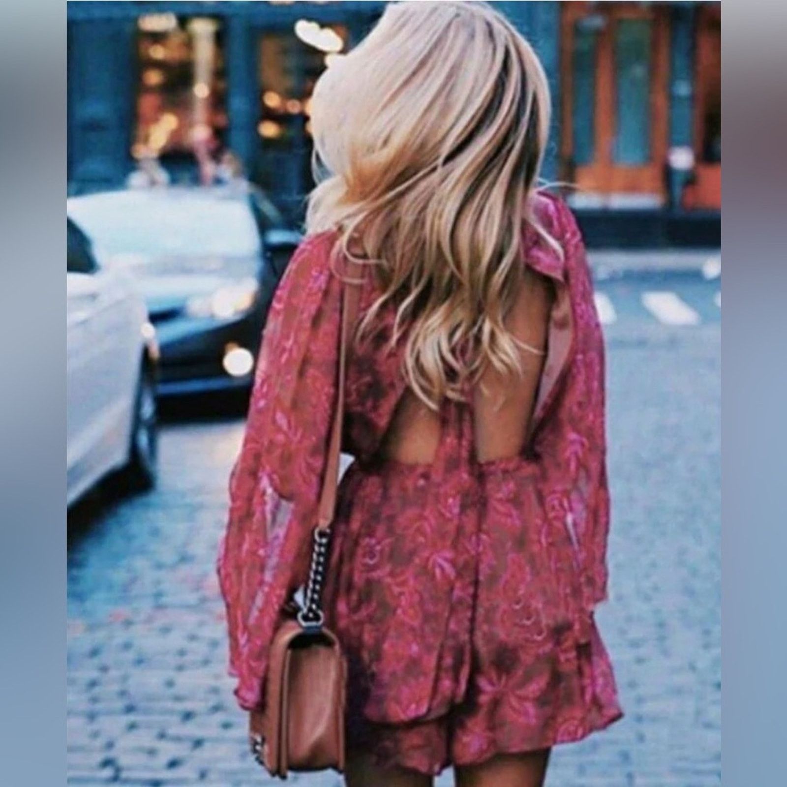 Other New Chic Pink Floral Romper size S Size 26" / US 2 / IT 38 - 4 Thumbnail