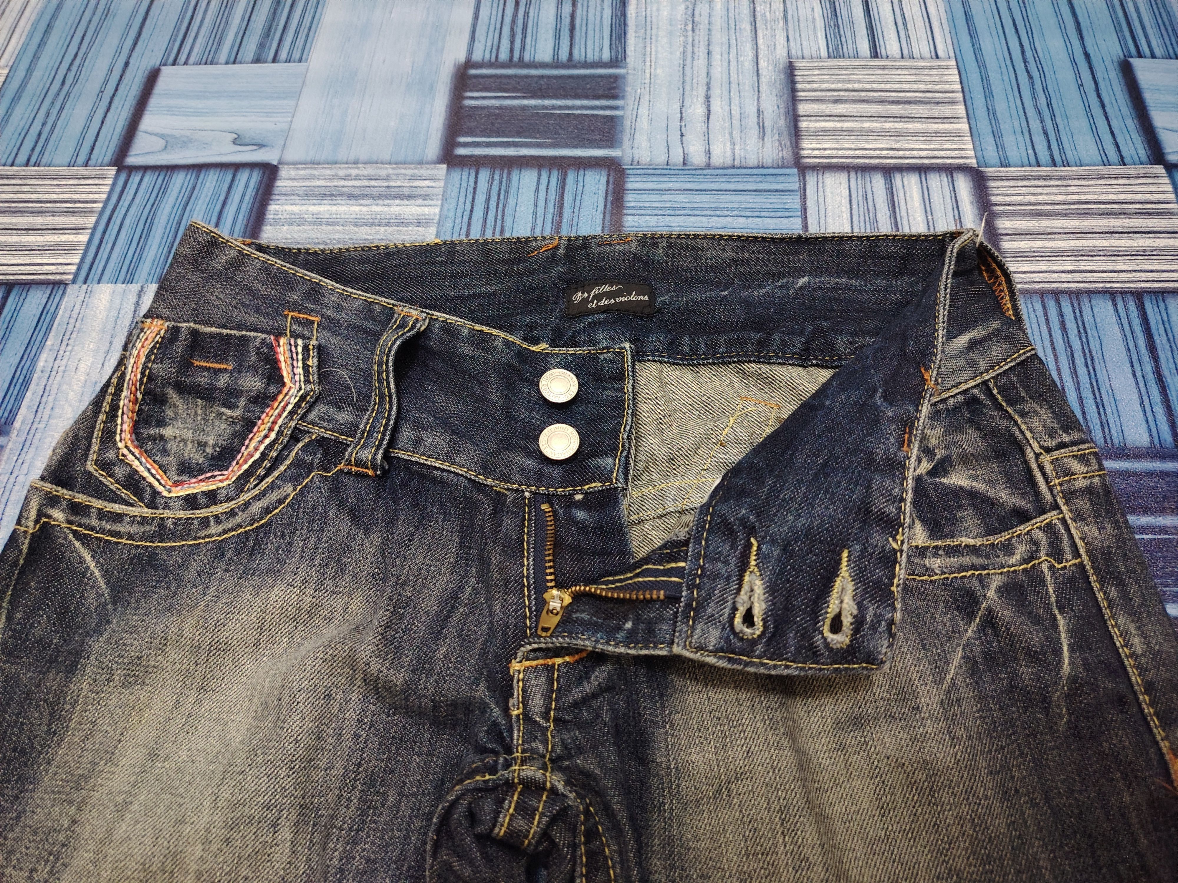 Hysteric Glamour Bell Bottom 💥Insane💥 90s Japanese Flared Jeans Bootcut Size 28" / US 6 / IT 42 - 4 Thumbnail