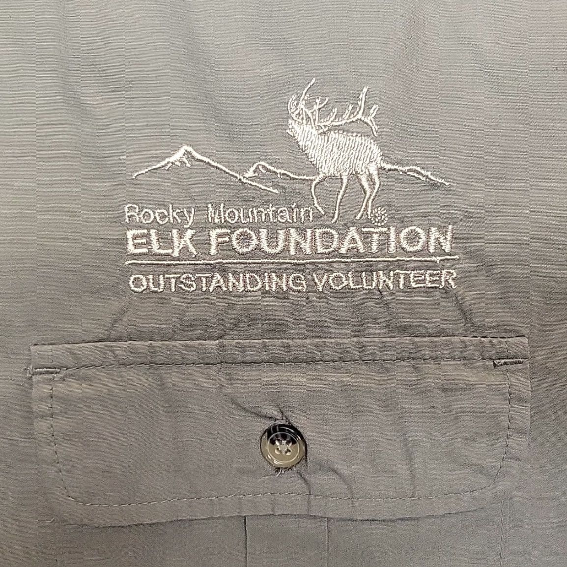 Vintage VINTAGE Rocky Mountain Elk Foundation Shirt Mens L Brown RMEF Hunt Size US L / EU 52-54 / 3 - 4 Thumbnail