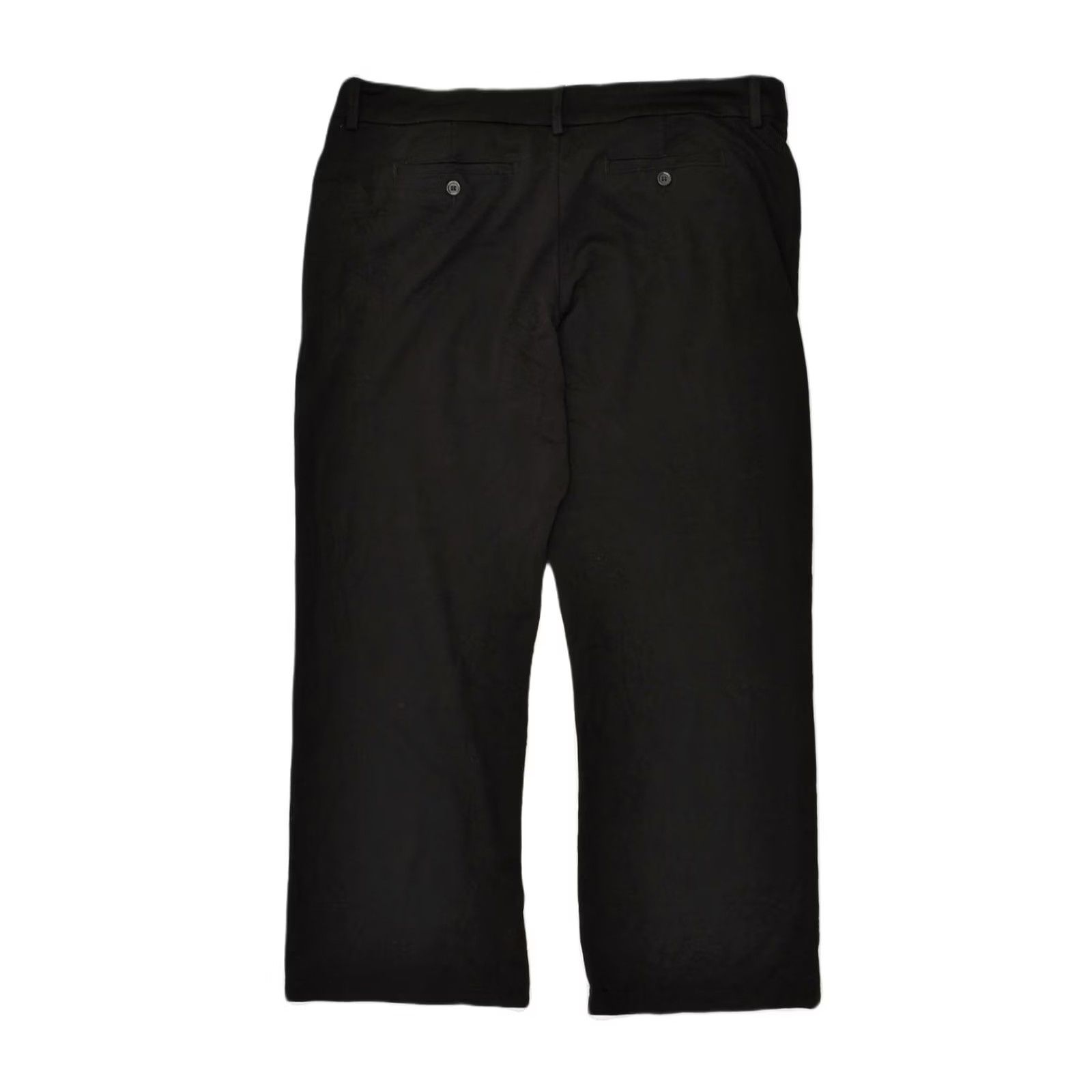 Lee VINTAGE LEE Womens Straight Casual Trousers W40 L29 Black AN25 Size 27" / US 4 / IT 40 - 2 Thumbnail