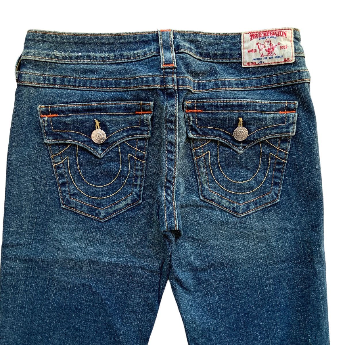 Miss Sixty × True Religion Y2K VINTAGE TRUE RELIGION STRETCH FLARE JEANS Size 28" / US 6 / IT 42 - 3 Thumbnail
