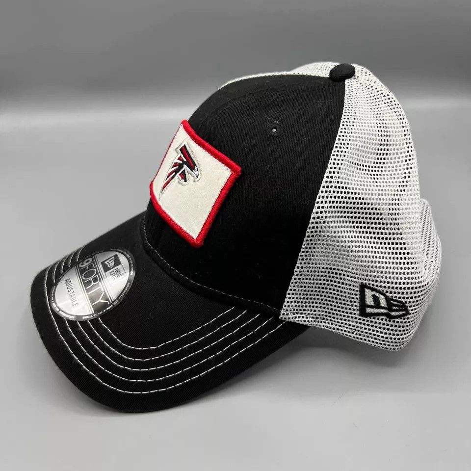 New Era Atlanta Falcons Trucker Hat Men Black NFL Snap Back Cap New Size ONE SIZE - 2 Thumbnail