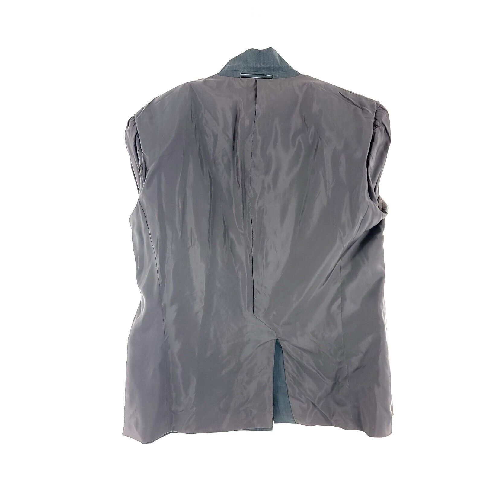 Ermenegildo Zegna DAMAGED Ermenigildo Zegna Soft Wool 3 Button Blazer 42R Gray Size 42R - 10 Thumbnail
