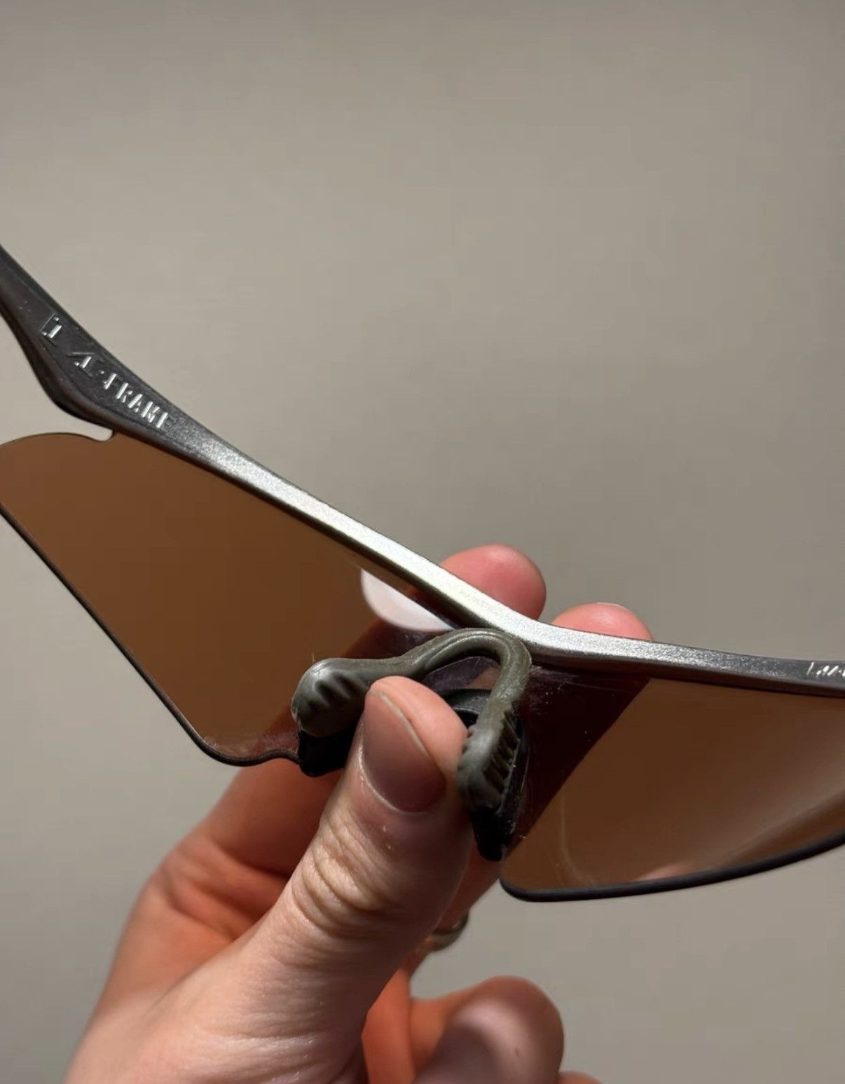 Oakley Oakley M Frame Pro Metallic Silver Sports Sunglasses K24 Size ONE SIZE - 3 Thumbnail