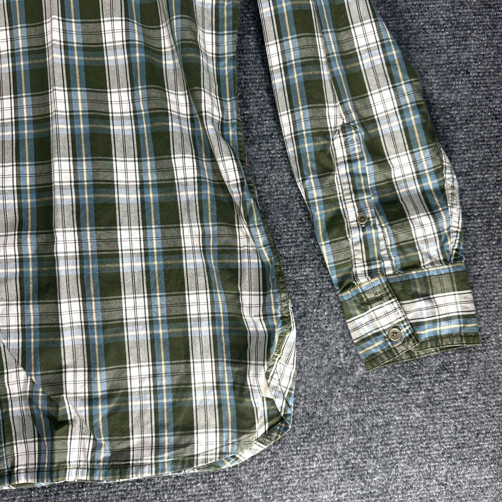 Timberland Timberland Shirt Mens M Green Cotton Plaid Button Up Pocket Long Sleeve Size US M / EU 48-50 / 2 - 4 Thumbnail