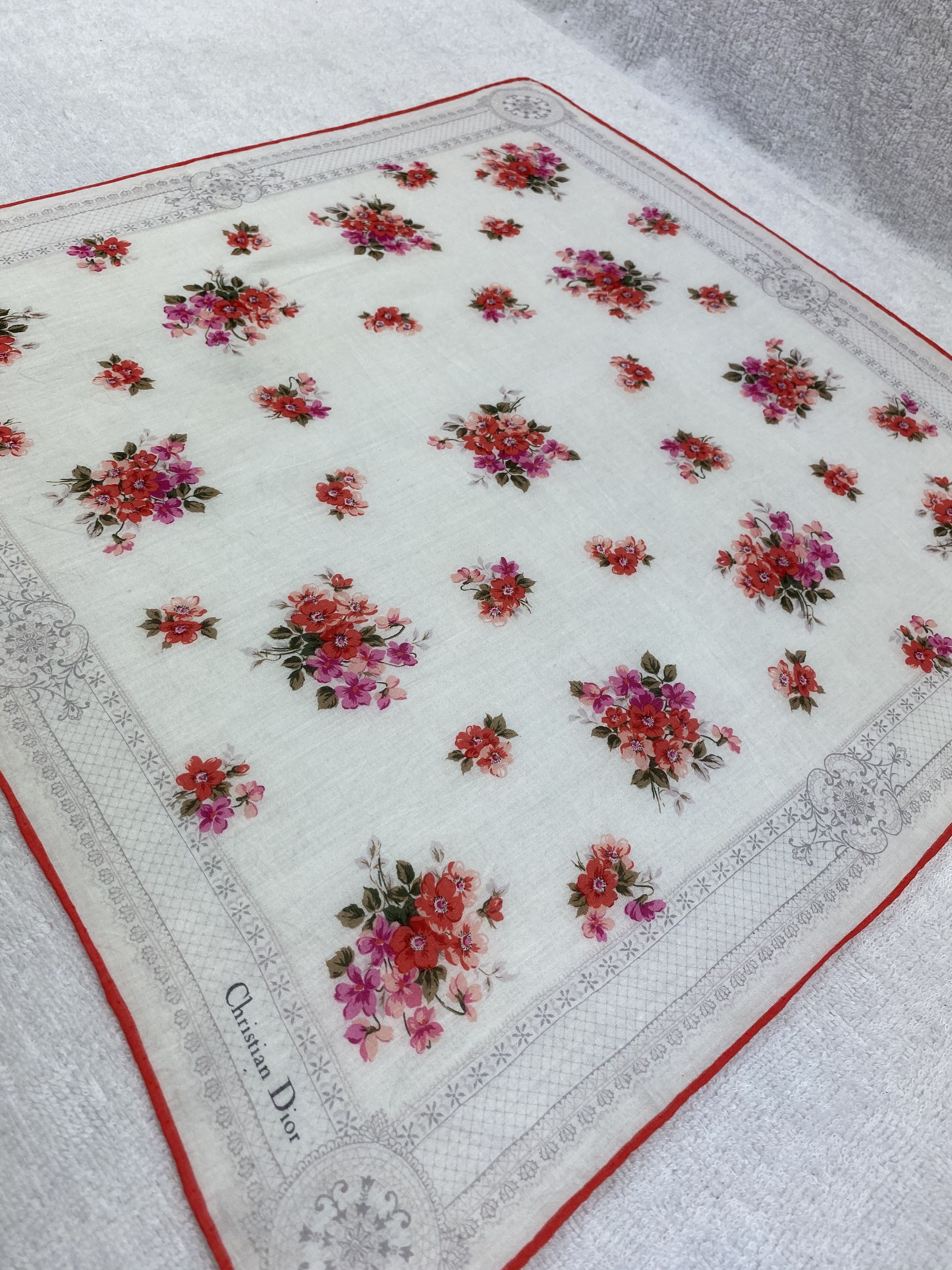 Vintage Christian Dior Handkerchief / Bandana / Neckerchief Size ONE SIZE - 4 Thumbnail