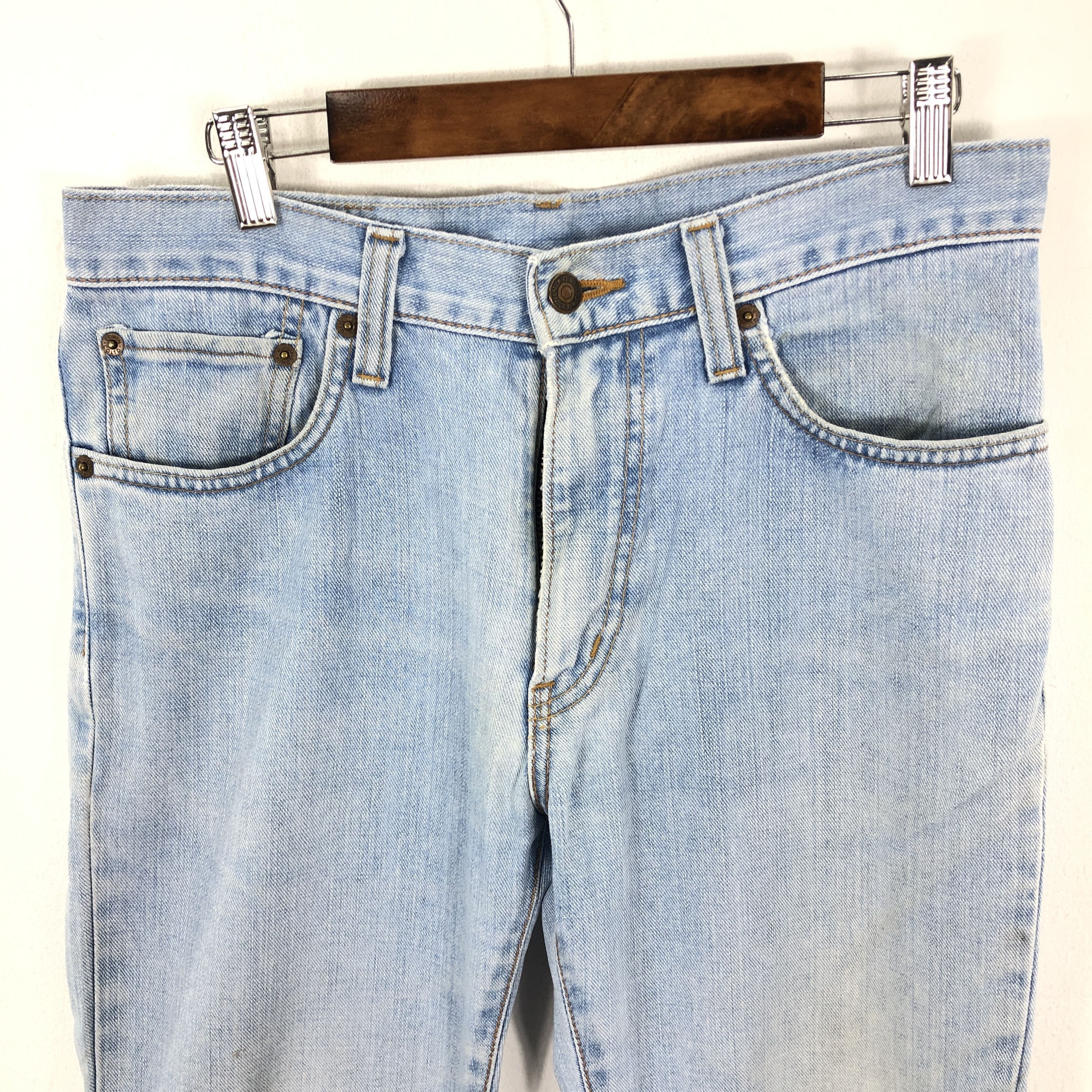 Edwin × Vintage 32 x 28 Vintage Edwin Light Wash Jeans L1349 Size US 32 / EU 48 - 2 Thumbnail