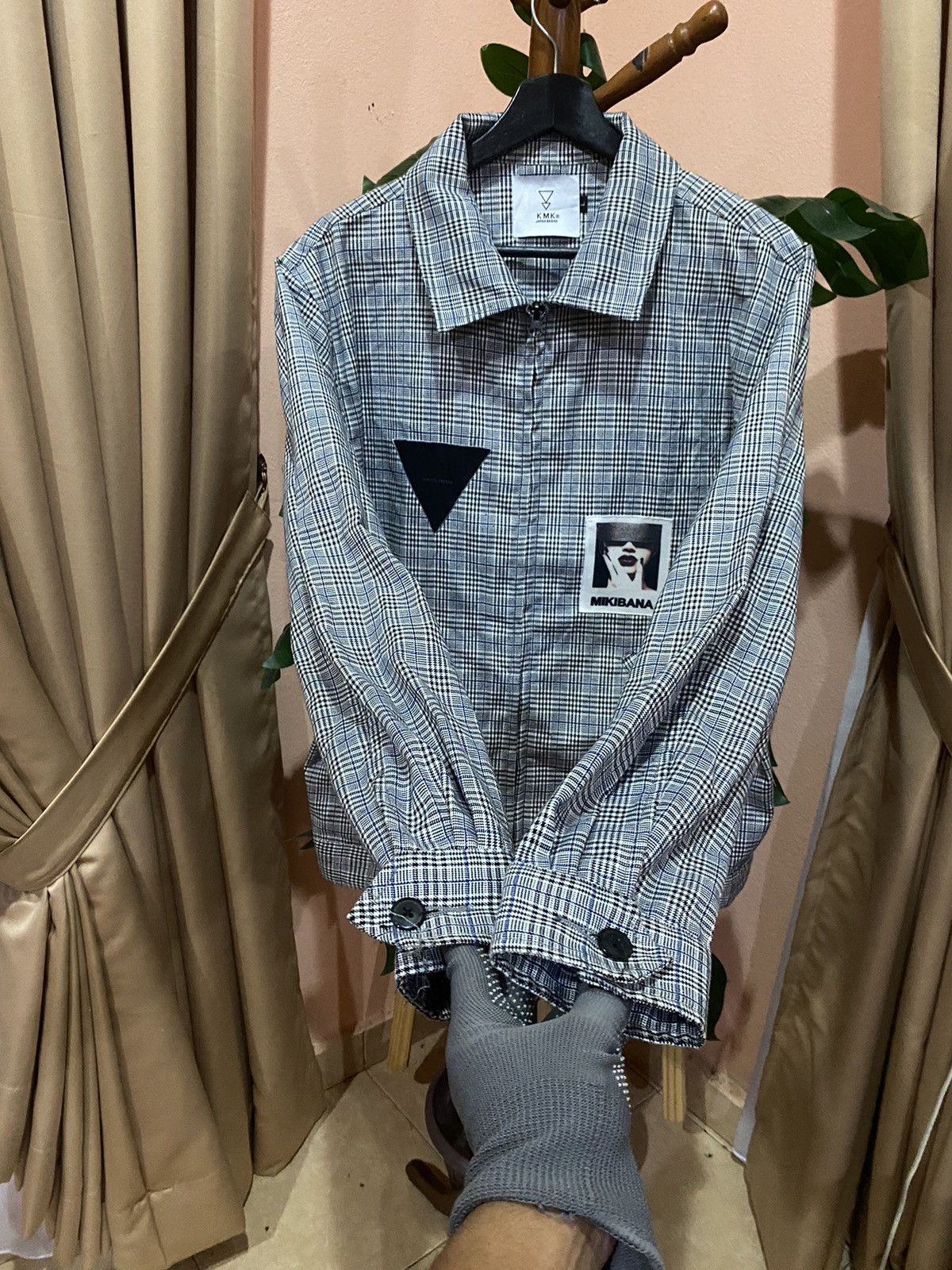 Japanese Brand × KMRii KMK JAPAN PLAID RICK OWEN INSPIRED JACKET Size US L / EU 52-54 / 3 - 7 Thumbnail