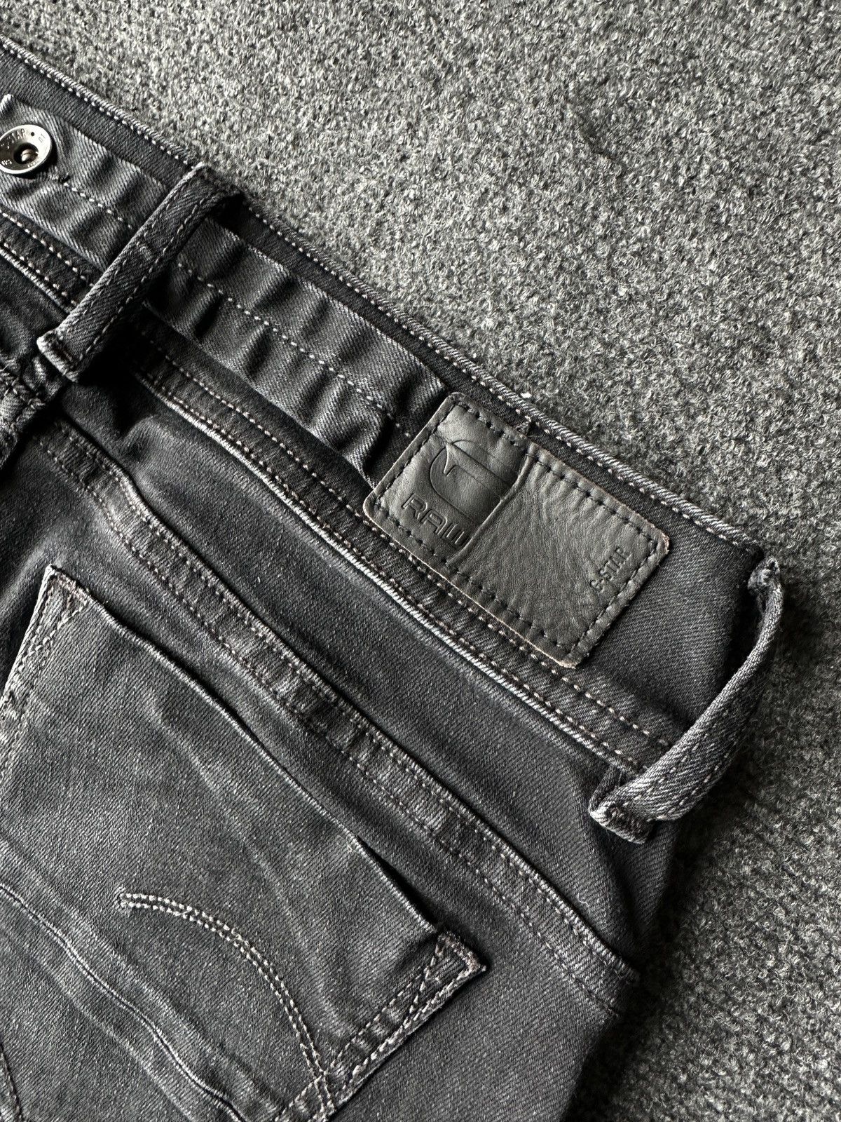 G-Star 🚨VNTG G STAR RAW GRAY FADED RARE AVANT GARDE JEANS Y2K Size 26" / US 2 / IT 38 - 13 Thumbnail