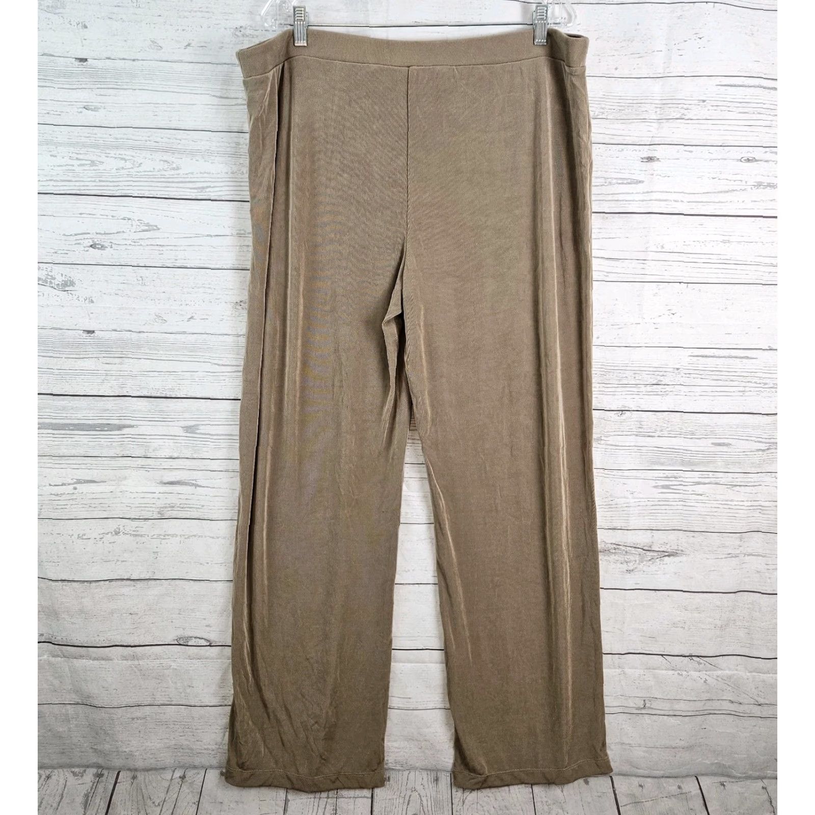 Vintage Chico's Travelers Womens Pants XL Pull On High Rise Travel Dress Pants Brown Size 40" / US 18 - 3 Thumbnail