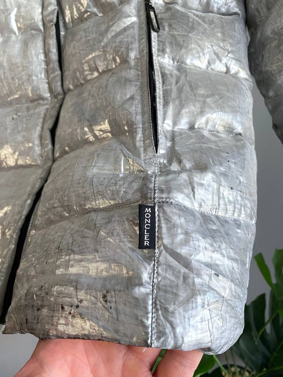 Moncler Vintage Moncler Grenoble Womens Metallic Puffer Jacket Sz 40 Size S / US 4 / IT 40 - 6 Thumbnail