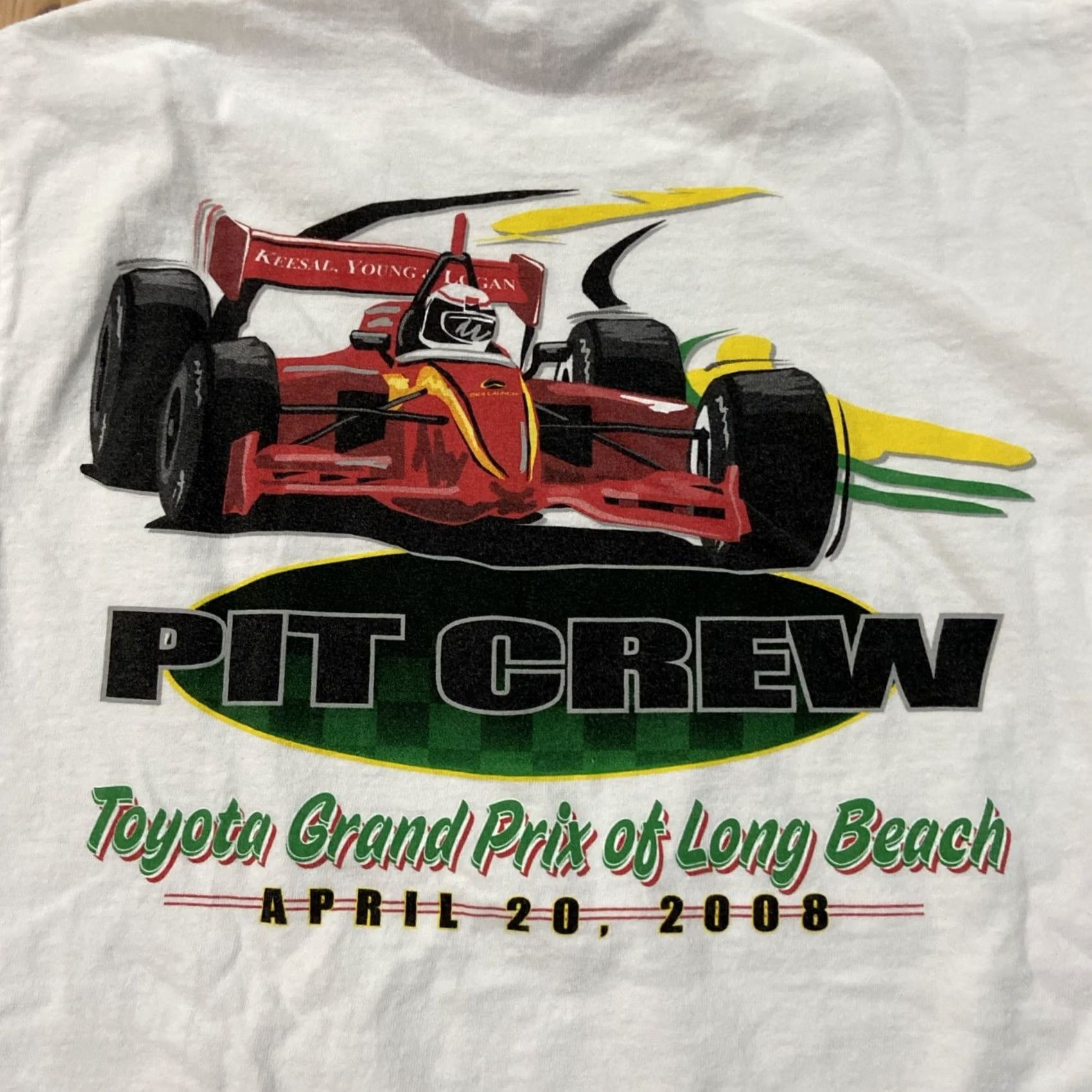 Gildan Gildan Grand Prix Long Beach T Shirt Men S White 2000s Auto racing Cotton Short Sleeve Crew Neck Graphic Print 34th annual Size US S / EU 44-46 / 1 - 2 Thumbnail