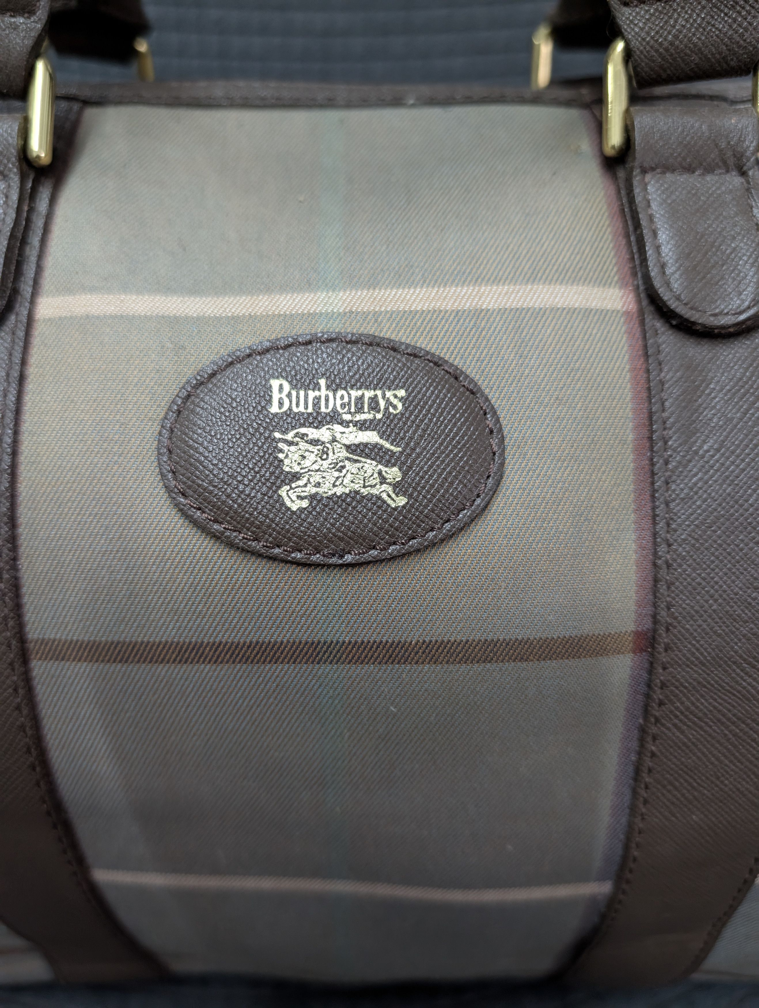 Burberry 🔥VINTAGE 🔥BURBERRY TOTE BAG Size ONE SIZE - 2 Thumbnail