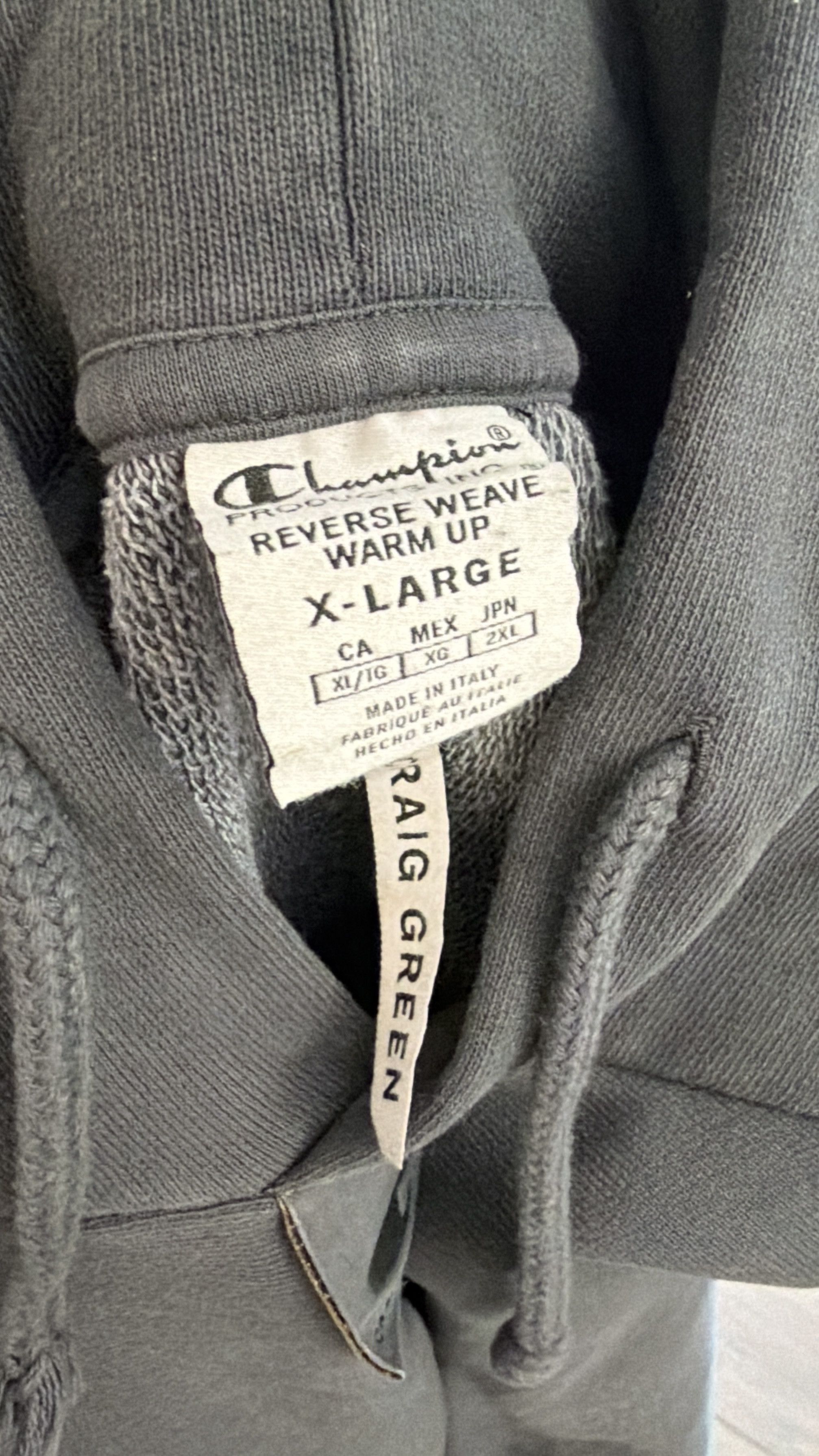 Champion × Craig Green Champion x Craig Green – Reverse Weave Warm Up Hoodie Size US XL / EU 56 / 4 - 3 Thumbnail