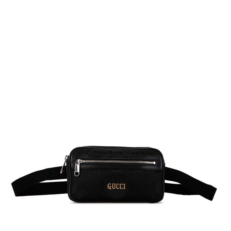 Gucci Gucci Gucci Nylon Leather Waist Bag 631341 Canvas Belt Bag 631341 in Great Condition Size ONE SIZE - 1 Thumbnail
