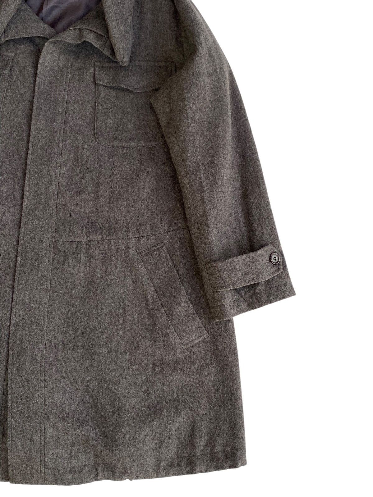 Issey Miyake Plantation Wool Long Jacket Hoodie Size US L / EU 52-54 / 3 - 5 Thumbnail