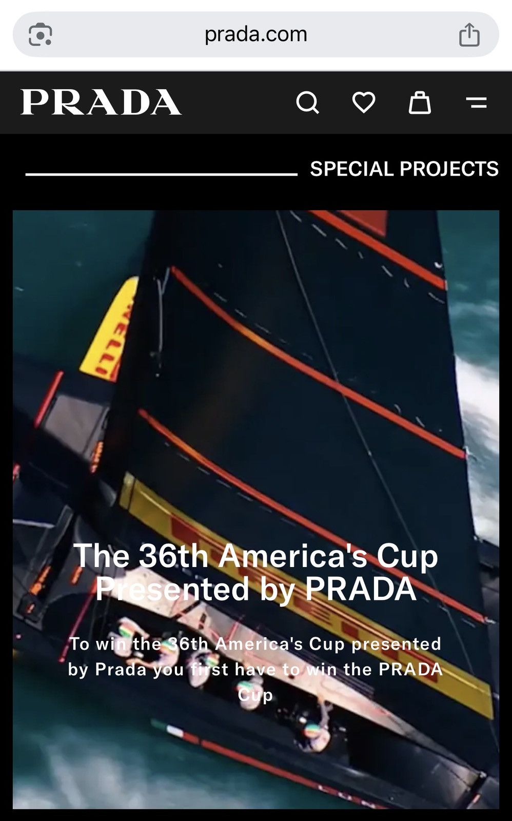 Prada Prada Special Edition 36th America’s Cup Hat Brand New Rare Size ONE SIZE - 2 Thumbnail