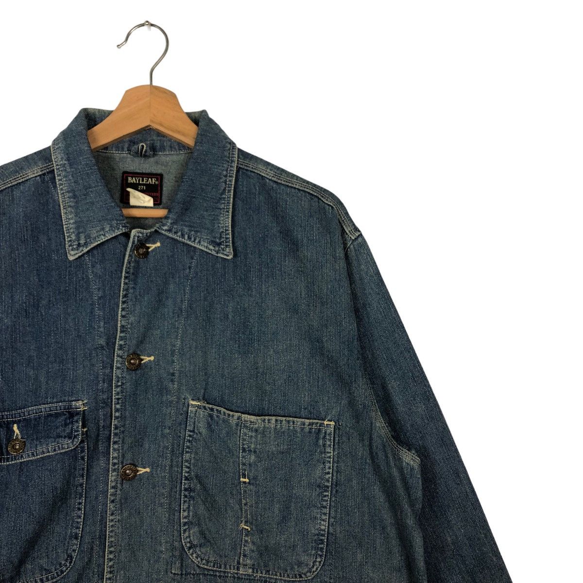 Japanese Brand 🔥90’s Bayleaf Issey Miyake Chore Denim Jacket Japan Size US M / EU 48-50 / 2 - 5 Thumbnail