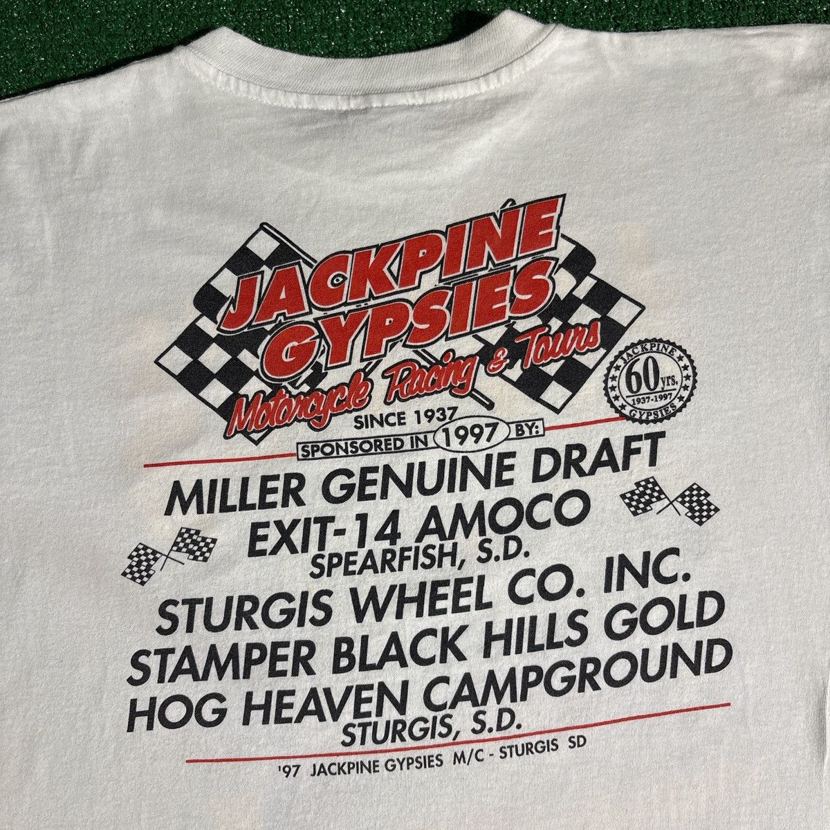 Vintage Vintage 1997 Jack Pine Gypsies Racing Tee Size L Size US L / EU 52-54 / 3 - 4 Thumbnail