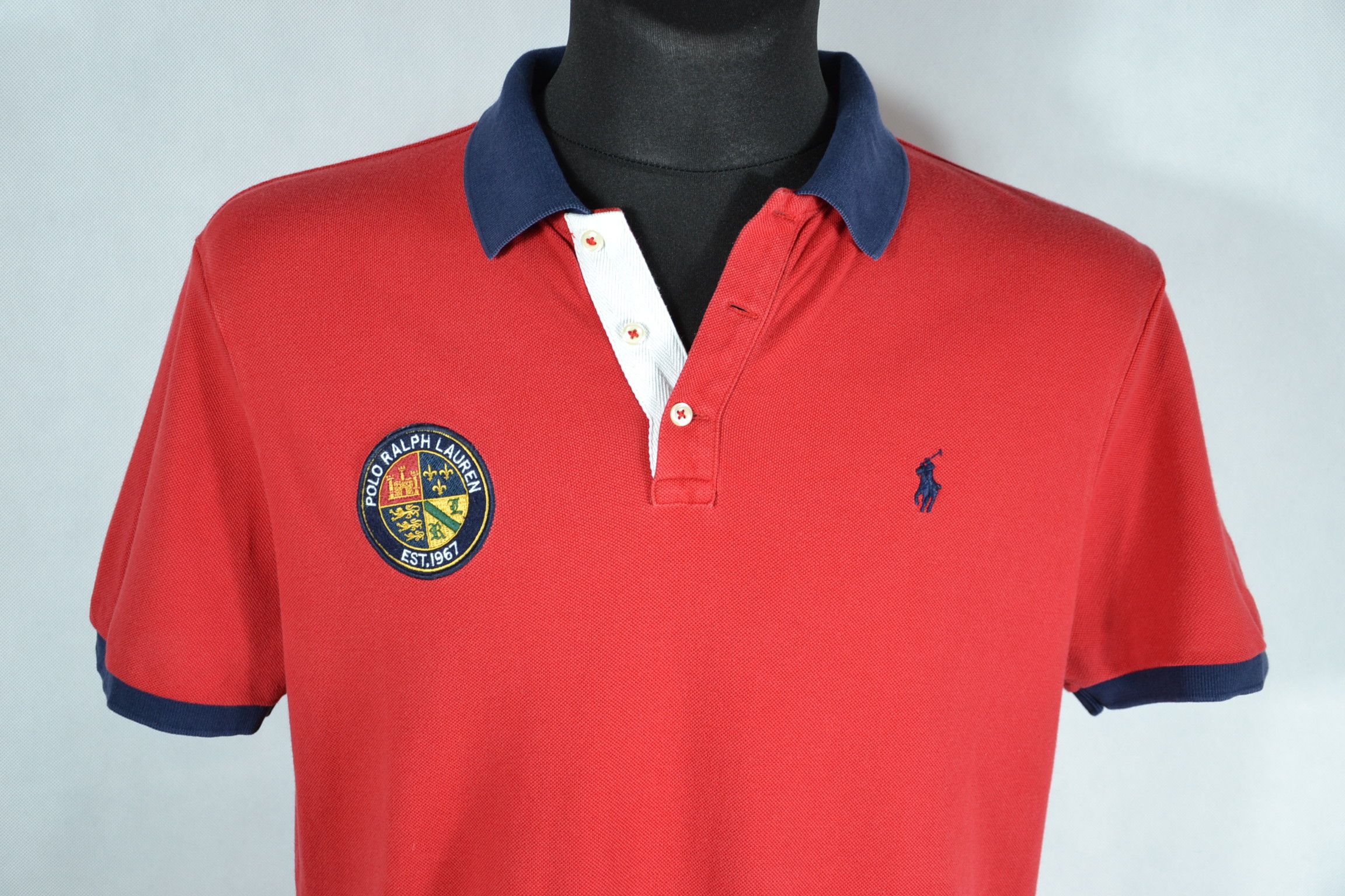 Polo Ralph Lauren POLO RALPH LAUREN Rugby Polo Mens L Shirt Slim Fit Rare Size US L / EU 52-54 / 3 - 2 Thumbnail