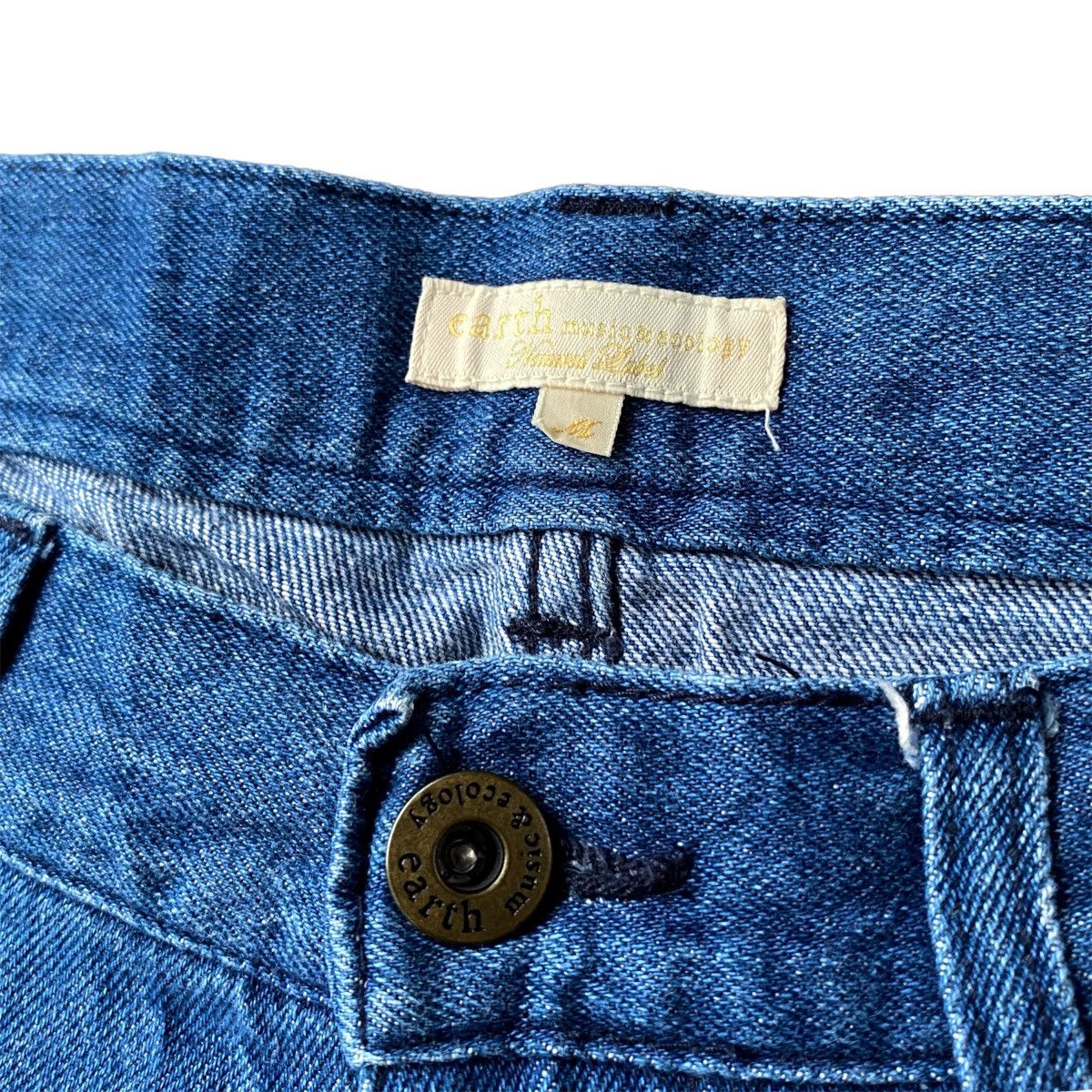 JNCO × Japanese Brand × Southpole Crazy Vintage Y2K EarthMusicElgy Wide Leg Baggy Denim Jeans Size US 27 - 5 Thumbnail
