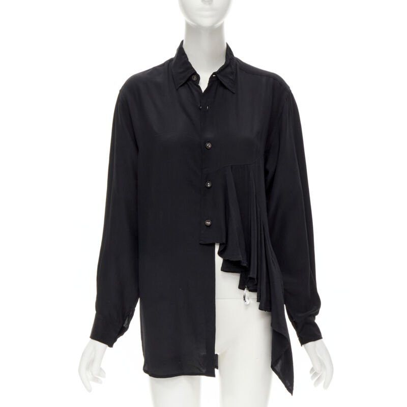 Comme des Garcons COMME DES GARCONS 1980's Vintage black waterfall draped chandelier jewel shirt Size ONE SIZE - 1 Thumbnail