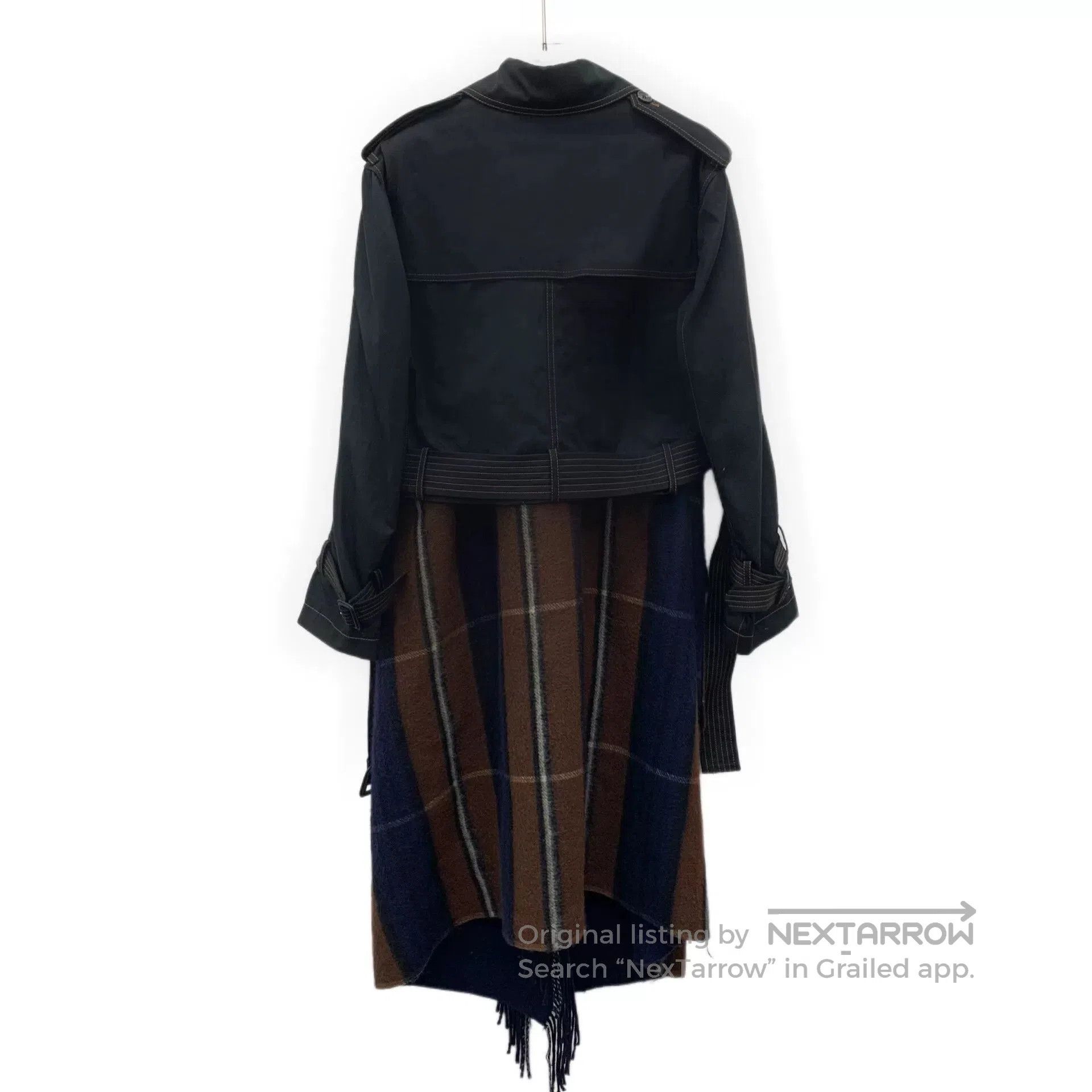 Loewe Loewe Color-Block Fringe Cotton Belted Trench. Size XS / US 0-2 / IT 36-38 - 2 Thumbnail