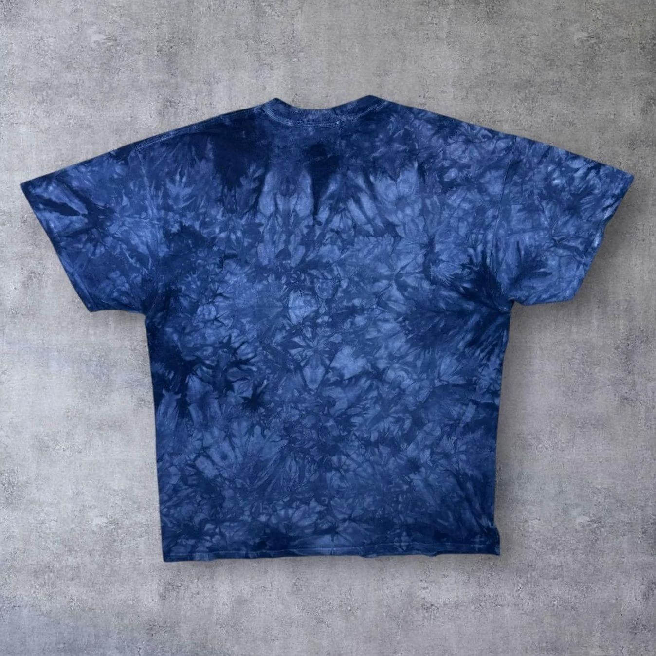 Delta VINTAGE Delta T-Shirt Mens XL Blue Tie Dye Grey Wolf Graphic Cotton 1990s Size US XL / EU 56 / 4 - 2 Thumbnail