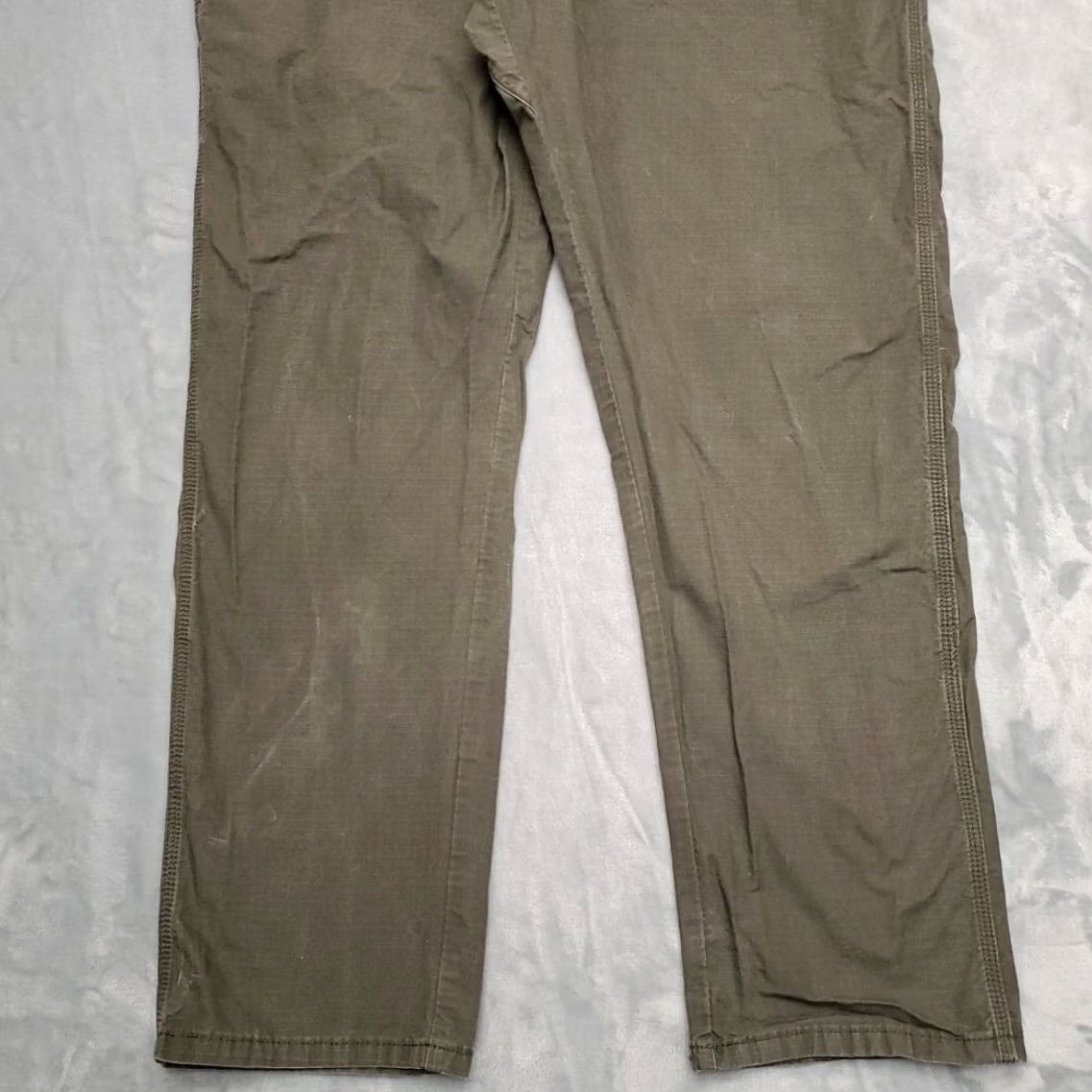 Wrangler Wrangler Pants Mens 40x32 Green RIGGS Workwear Cargo Canvas 5-Pocket Utility Outdoors Mens Size US 40 / EU 56 - 2 Thumbnail