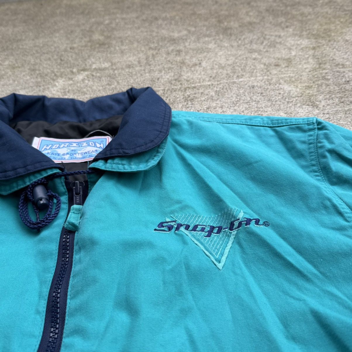 Carhartt Vintage Teal Blue Snap On Embroidered Santa Fe Style Jacket Size US XL / EU 56 / 4 - 2 Thumbnail