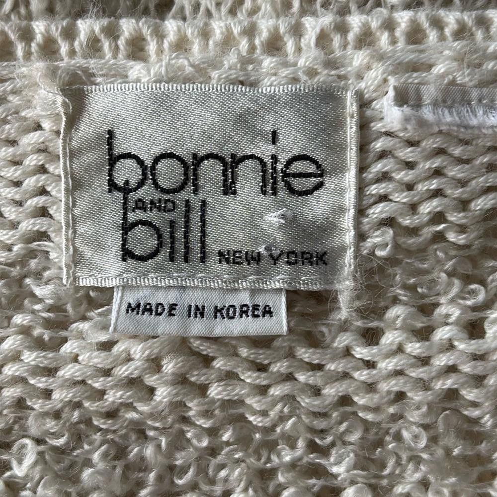 Designer × Vintage Bonnie and Bill Made in Korea Vintage Bows/Fur Knit Sweater Size S / US 4 / IT 40 - 9 Thumbnail