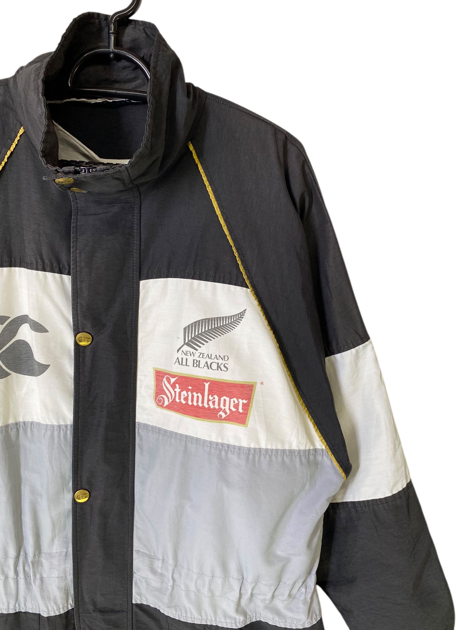 Canterbury of New Zealand × Vintage 90s Canterbury All Blacks steinlager rugby jacket Size US S / EU 44-46 / 1 - 4 Thumbnail