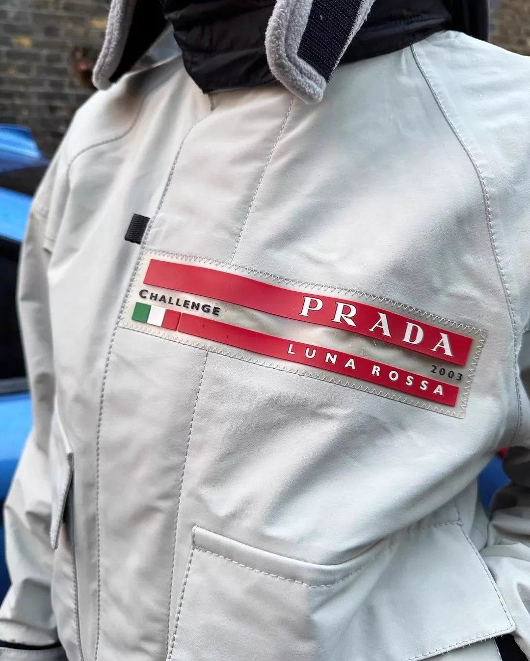 Prada Prada Sport 2003 GTX Luna Rossa White S O/S Jacket Size US S / EU 44-46 / 1 - 3 Thumbnail