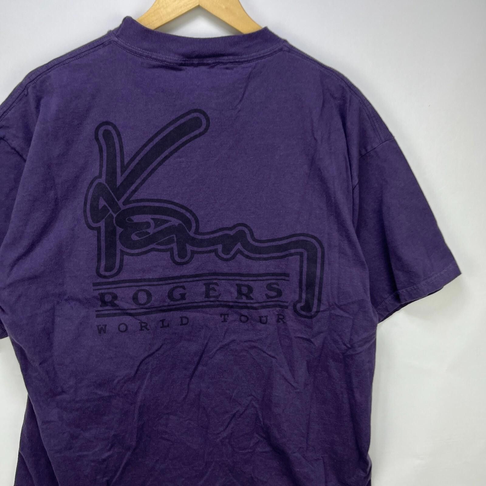 Tultex Vintage 90s Kenny Rogers Tour T Shirt XL Rap Tee Size US XL / EU 56 / 4 - 10 Thumbnail