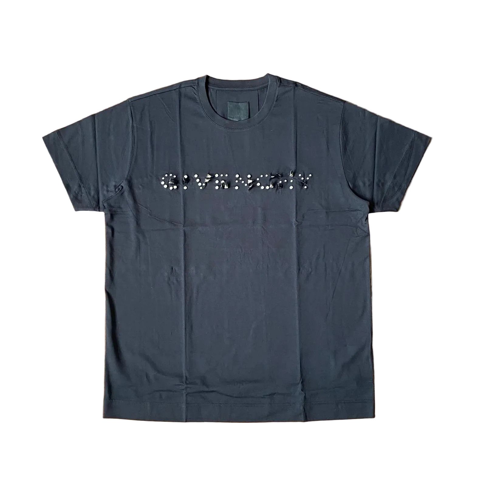 Givenchy Black Stud Embellished Logo Oversized T-Shirt Size M / US 6-8 / IT 42-44 - 2 Thumbnail