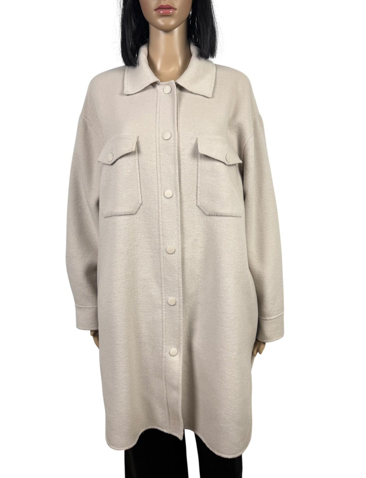 Massimo Dutti Massimo Dutti Wool Coat Collared Button Up Shaket size S Size S / US 4 / IT 40 - 3 Thumbnail