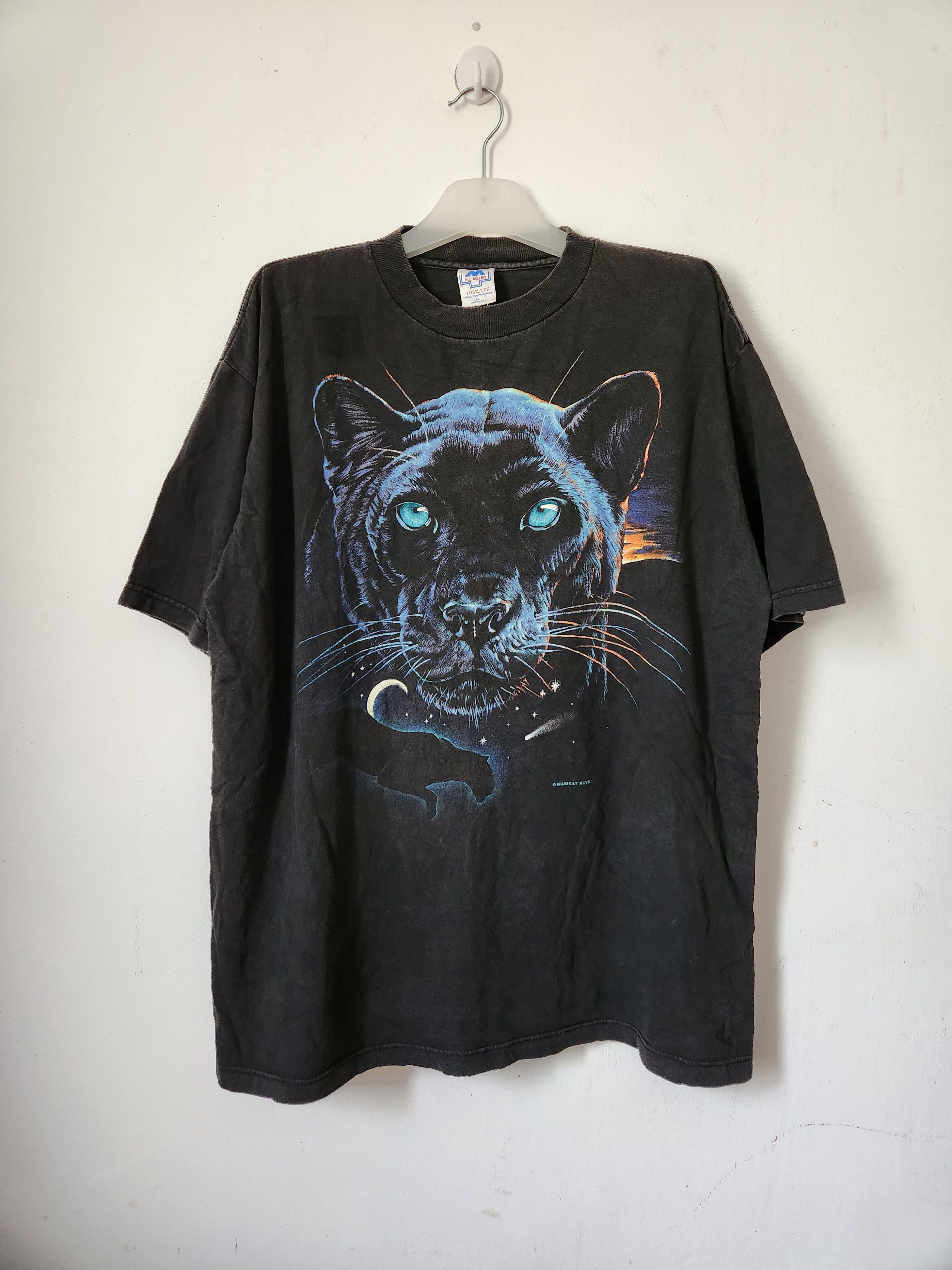 Habitat Vintage Habitat Black Panther Tee Size US XL / EU 56 / 4 - 1 Thumbnail