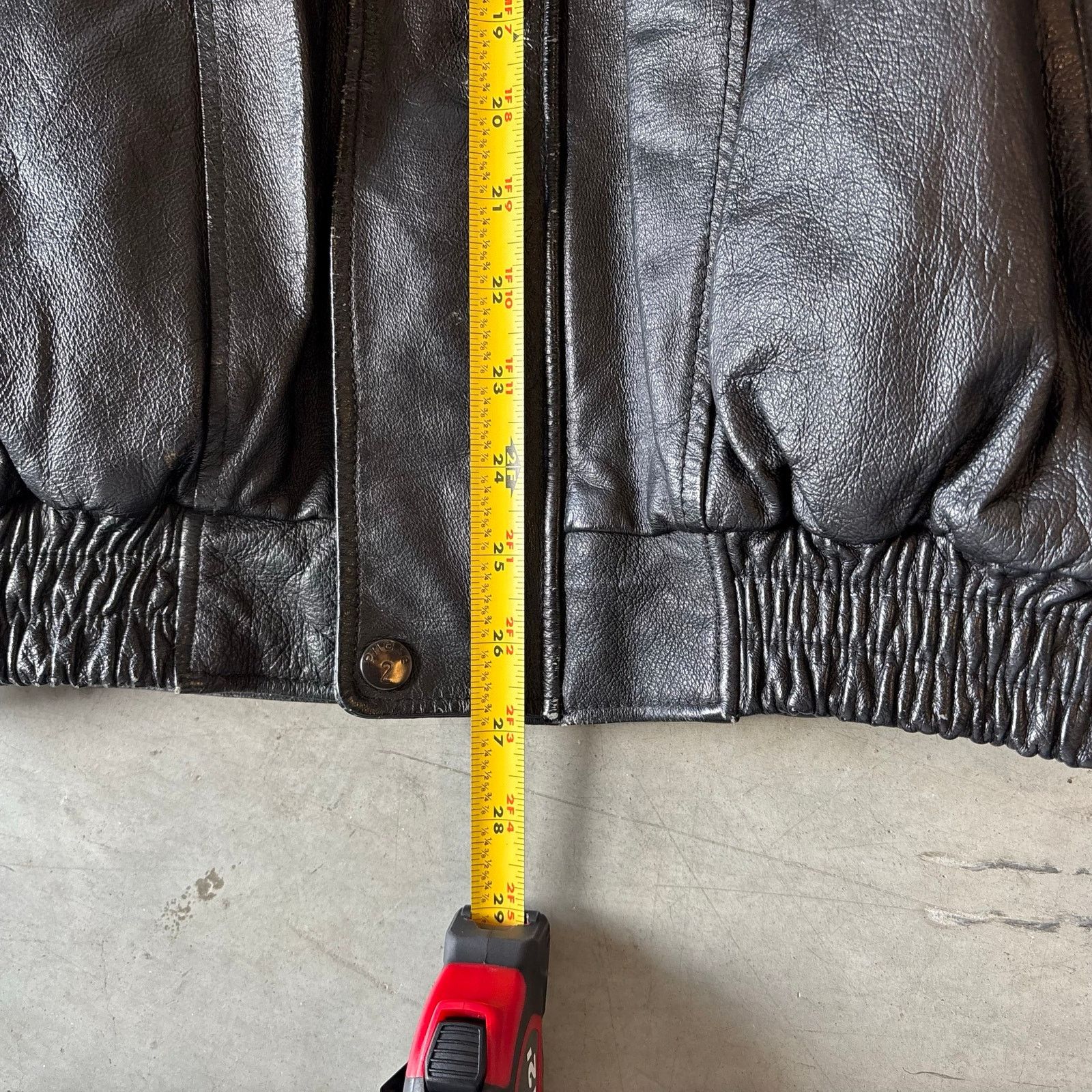 Vintage 90s vintage black leather jacket Size US L / EU 52-54 / 3 - 4 Thumbnail