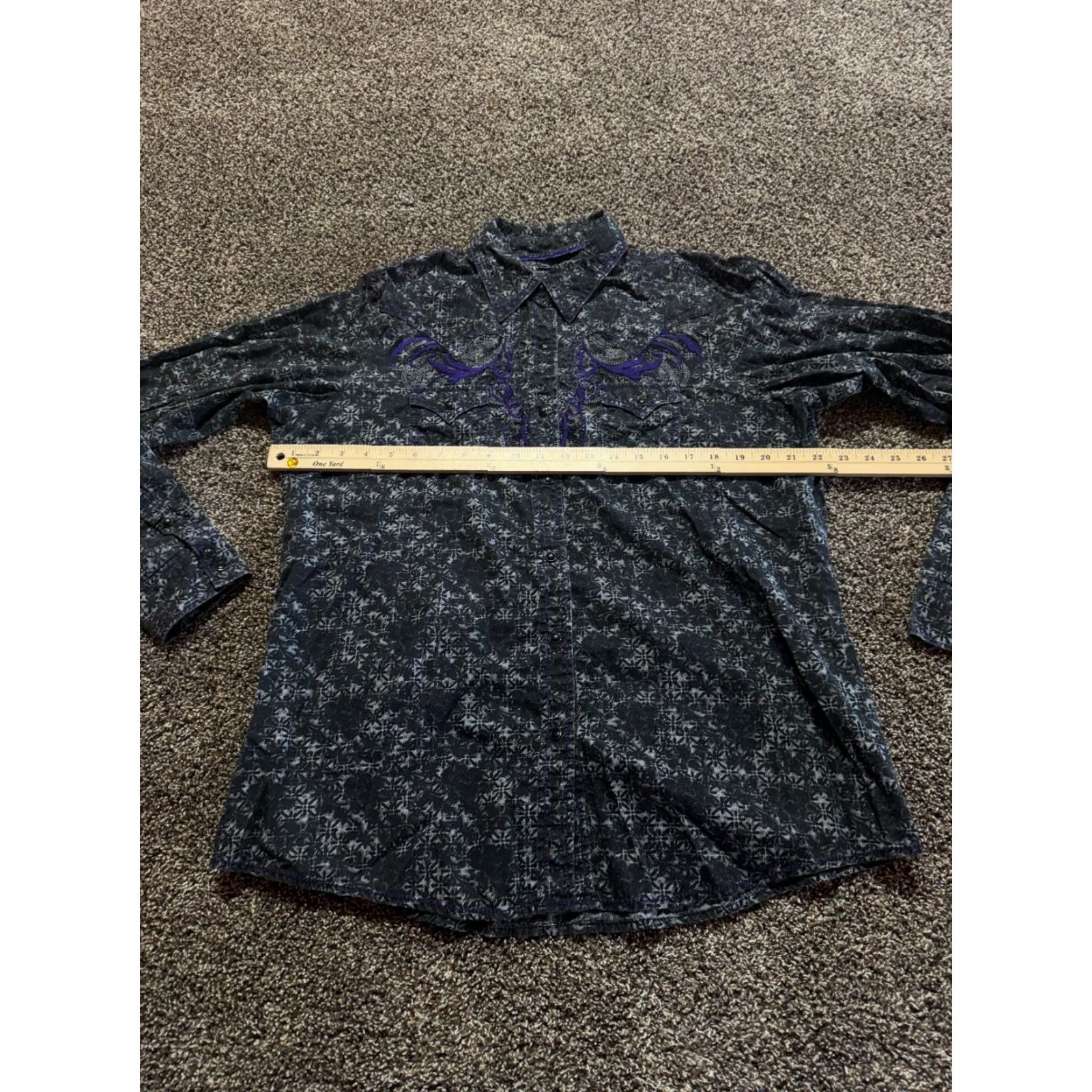 Vintage Cruel Girl Women's Shirt 2XL Long Sleeve Western Cowgirl Pearl Snap Button-Up Shirt Mens, Womens, Girls? Size XXL / US 16-18 / IT 52-54 - 4 Thumbnail