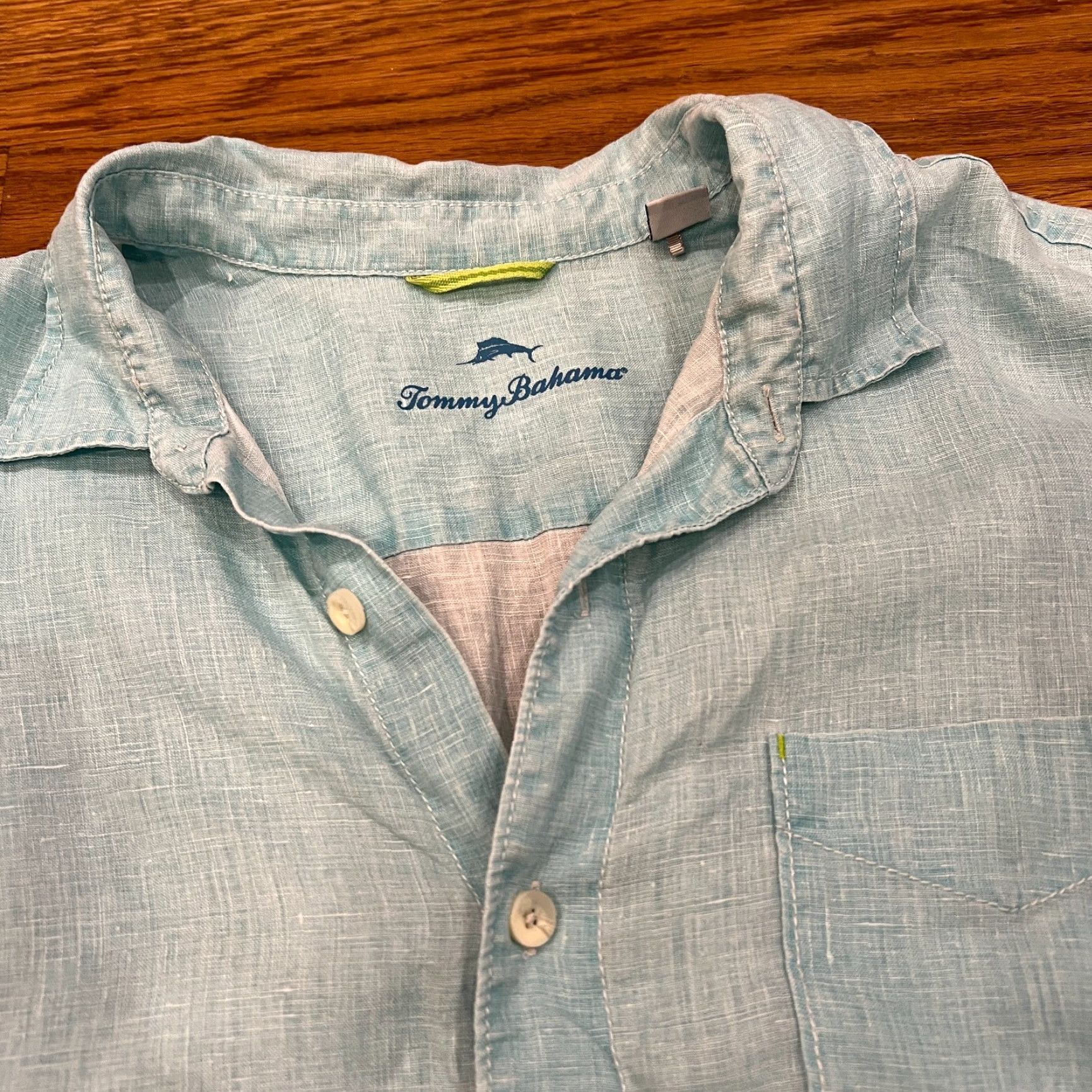 Tommy Bahama Tommy Bahama Shirt 1XLB Short Sleeve 100% Linen Summer Relaxed Casual Size US XL / EU 56 / 4 - 3 Thumbnail