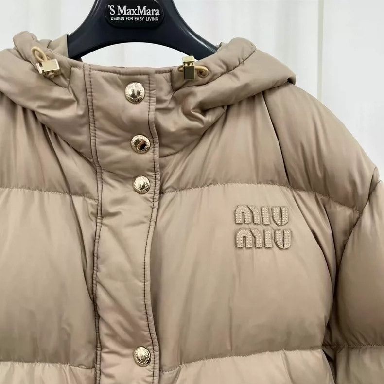 Prada Miu Miu Embroidered Letter Padded Jacket-2506 Size M / US 6-8 / IT 42-44 - 3 Thumbnail