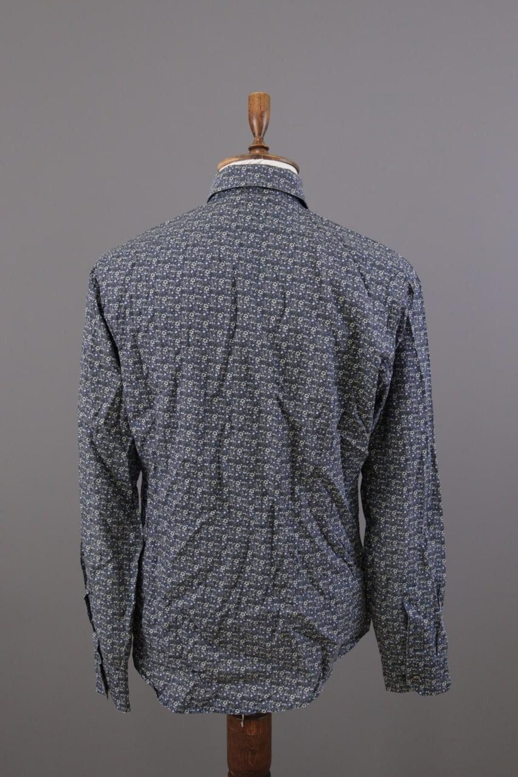 Eton Eton Slim Fit Floral Down Dress Shirt Size 43 / 17 / XL Size US XL / EU 56 / 4 - 9 Thumbnail