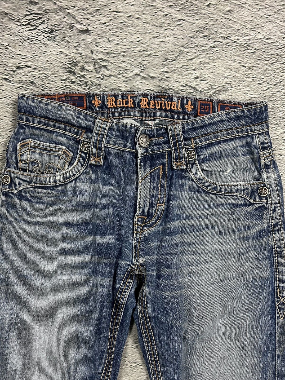 Rock Revival Rock Revival vintage blue jeans Y2K flared Size US 29 - 7 Thumbnail