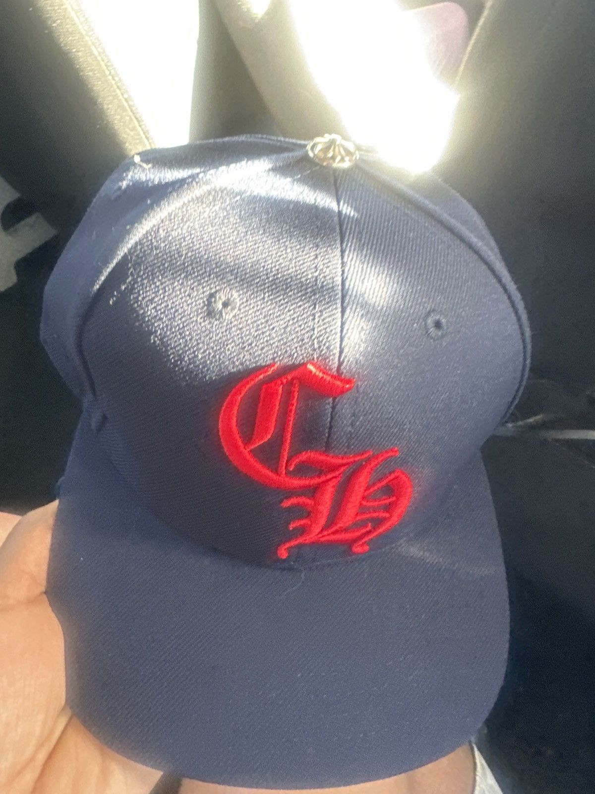 Chrome Hearts Chrome Hearts CH SnapBack Hat NAVY & RED BRAND NEW Size ONE SIZE - 1 Thumbnail