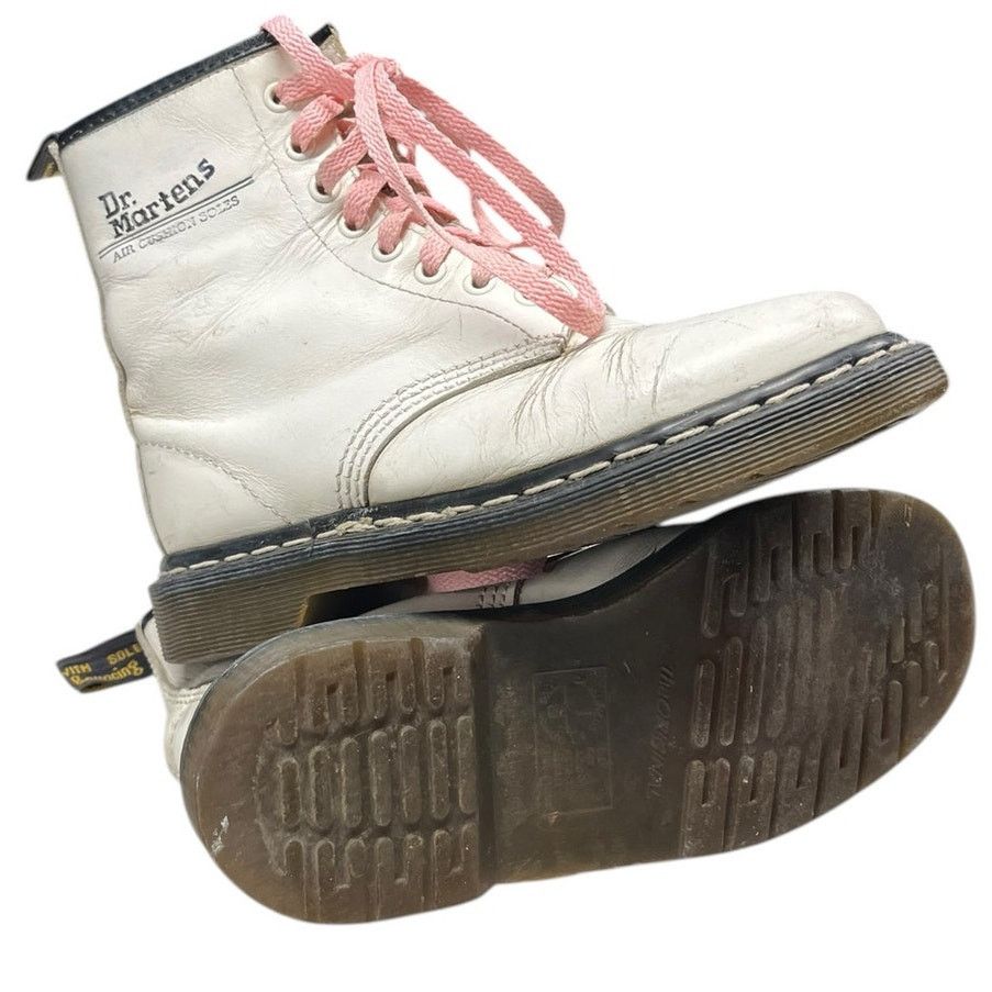 Dr. Martens Vintage Womens Dr. Martens 1460 Combat Boots Size 6 White Size US 6 / IT 36 - 5 Thumbnail
