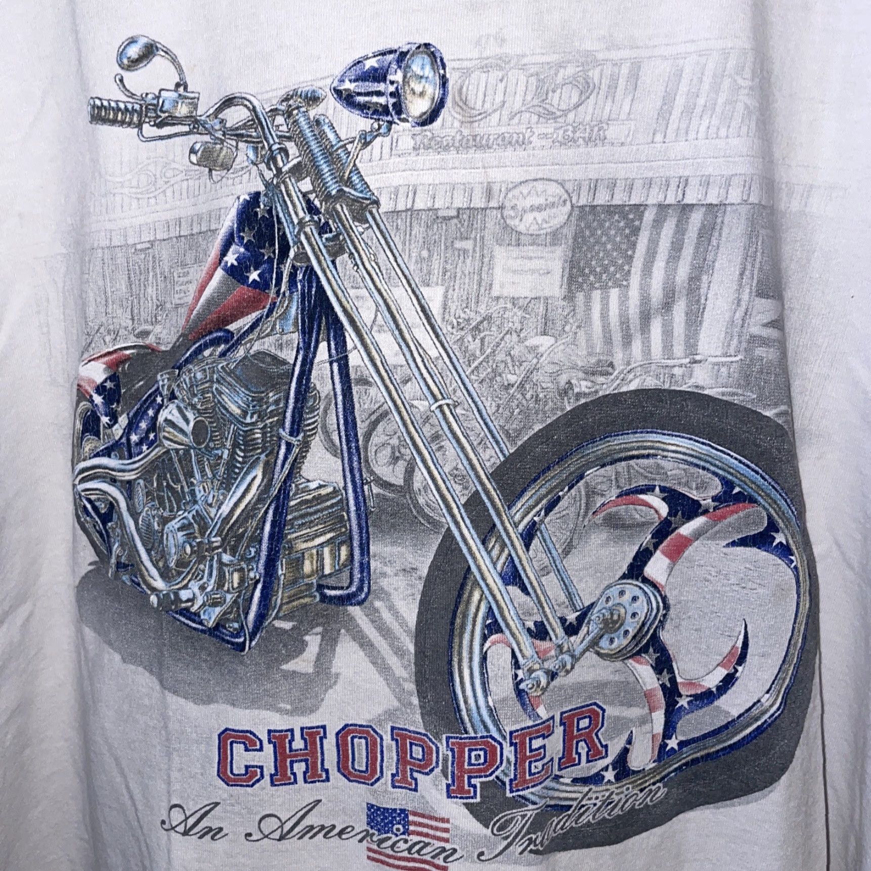 Vintage VINTAGE American Chopper T-Shirt 2XL White Men Short Sleeve Cotton Choppers 2XL T Shirt Size US XXL / EU 58 / 5 - 2 Thumbnail